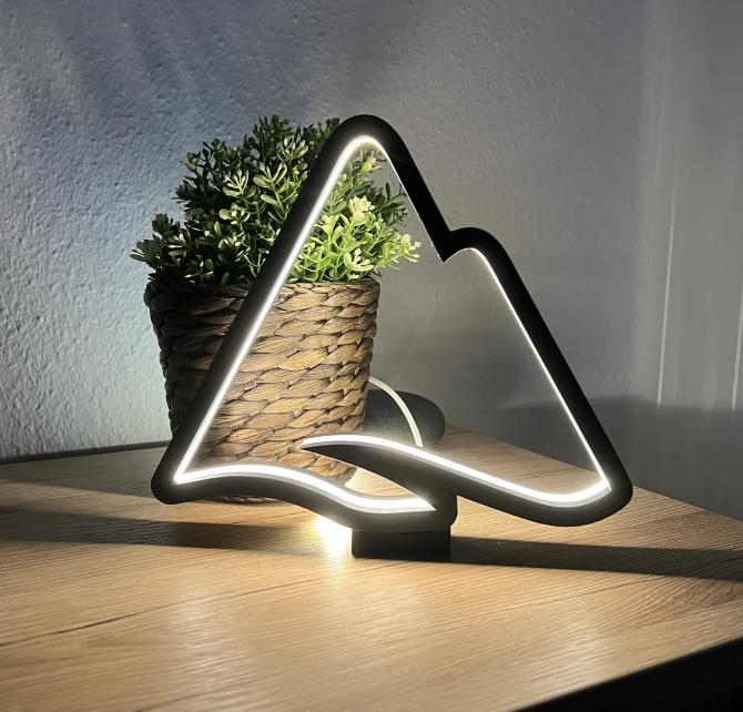 Modern Mountain LED Lamp view 2
