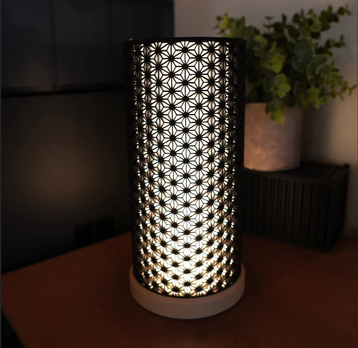 Kumiko Japanese Pattern LED Lamp - Home Decorator Lamp view 6