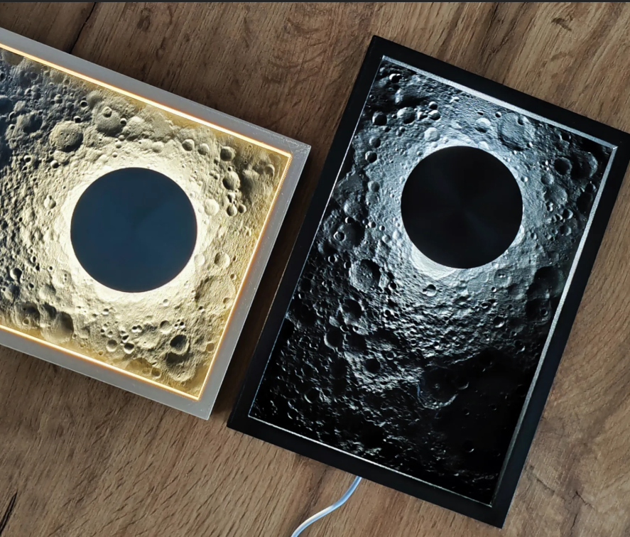 Moonscape Modern Frame Lamp Kit view 2